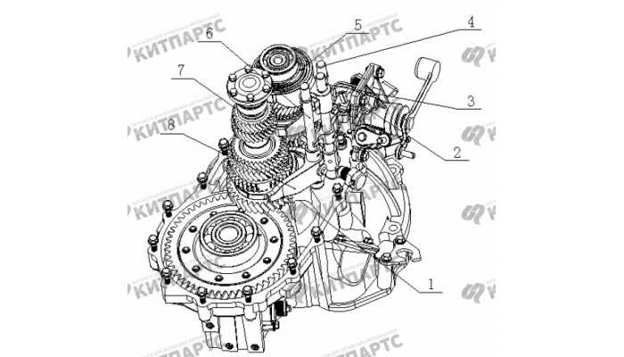 Коробка передач в сборе Geely Vision (FC)